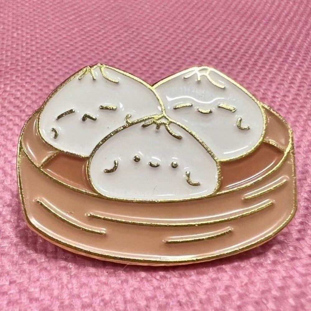 Kawaii Soup Dumplings enamel pin
